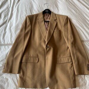 100% Cashmere Jos. A Bank Sportcoat Jacket, Camel Tan
